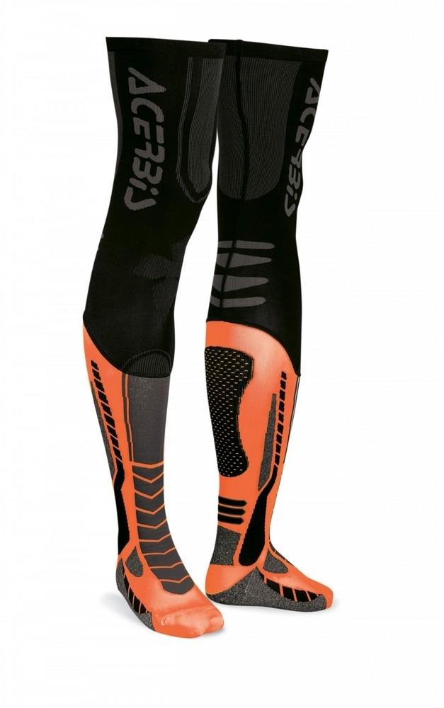 Calcetines Acerbis X-Leg Pro negro-naranjas t.l/xl