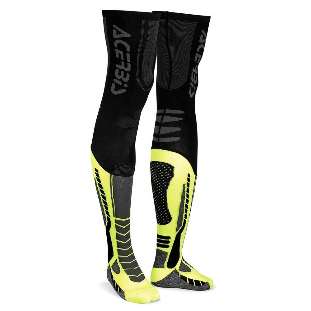 Calcetines Acerbis X-Leg Pro negro-amarillo t. s/m