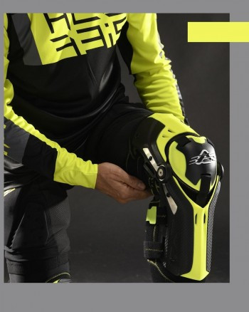 Rodilleras Acerbis Gorilla negro-fluor