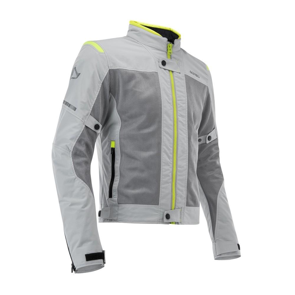 Chaqueta Acerbis Ramsey lady Vented Gris-Amarillo CE