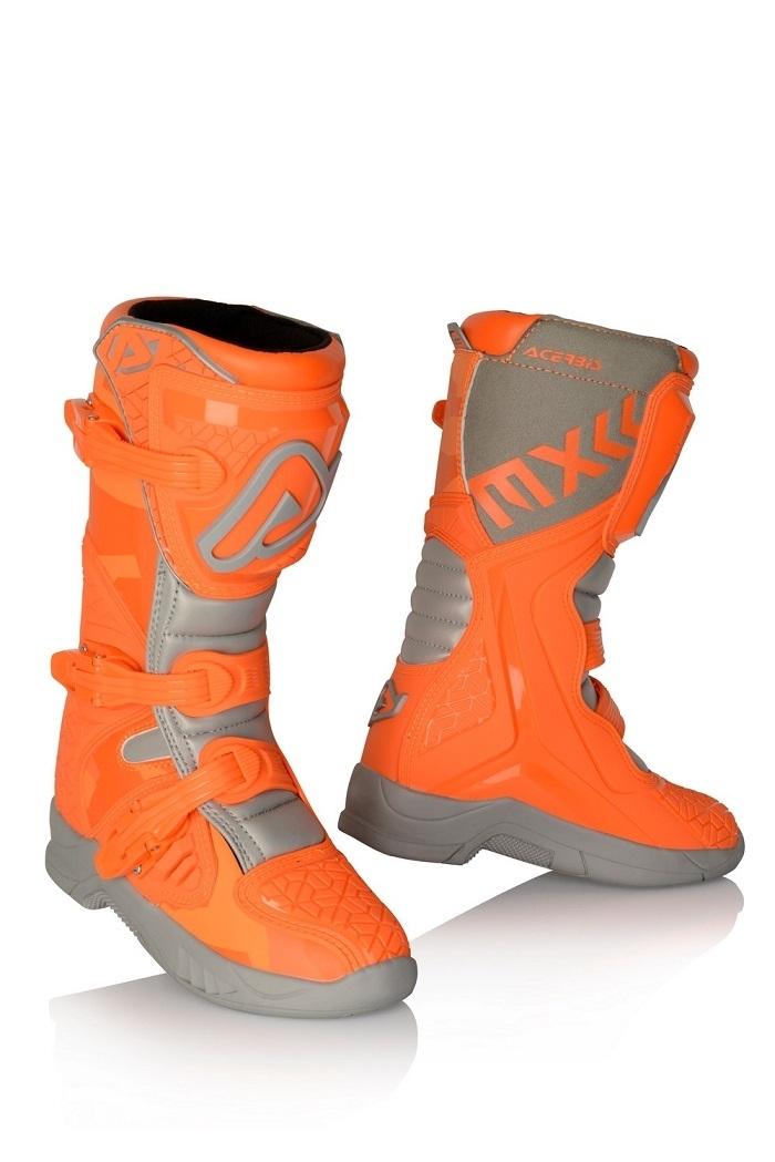 Botas Acerbis X-Team Junior Naranja-Gris