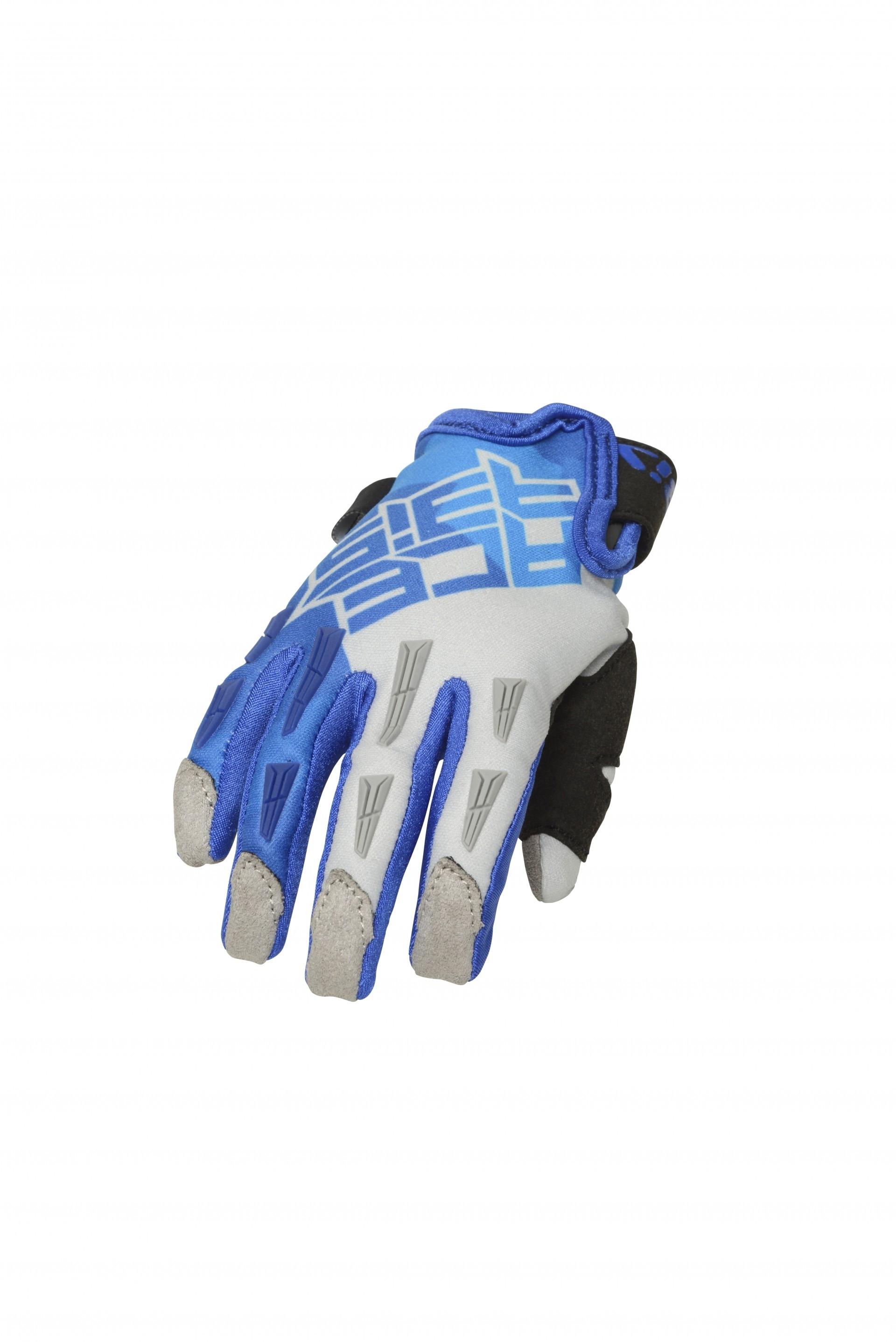 Guantes Acerbis MX infantil azul-gris talla XS