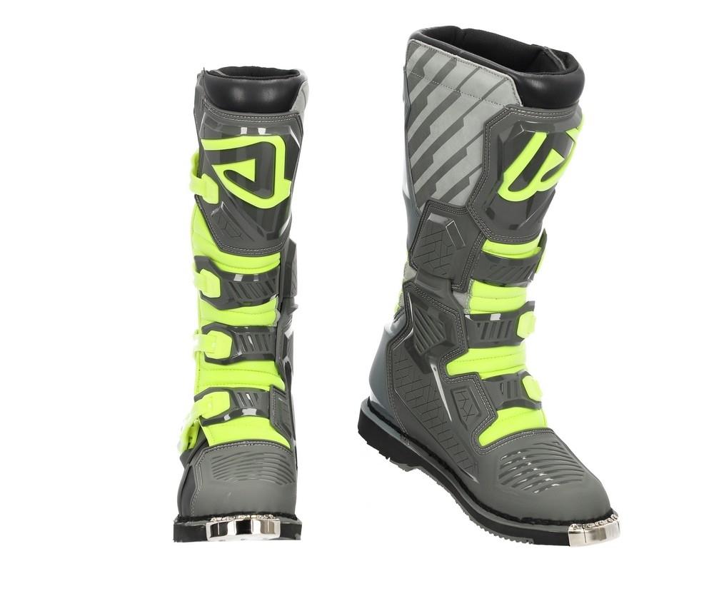 Botas Acerbis X-Race Gris-Amarillo