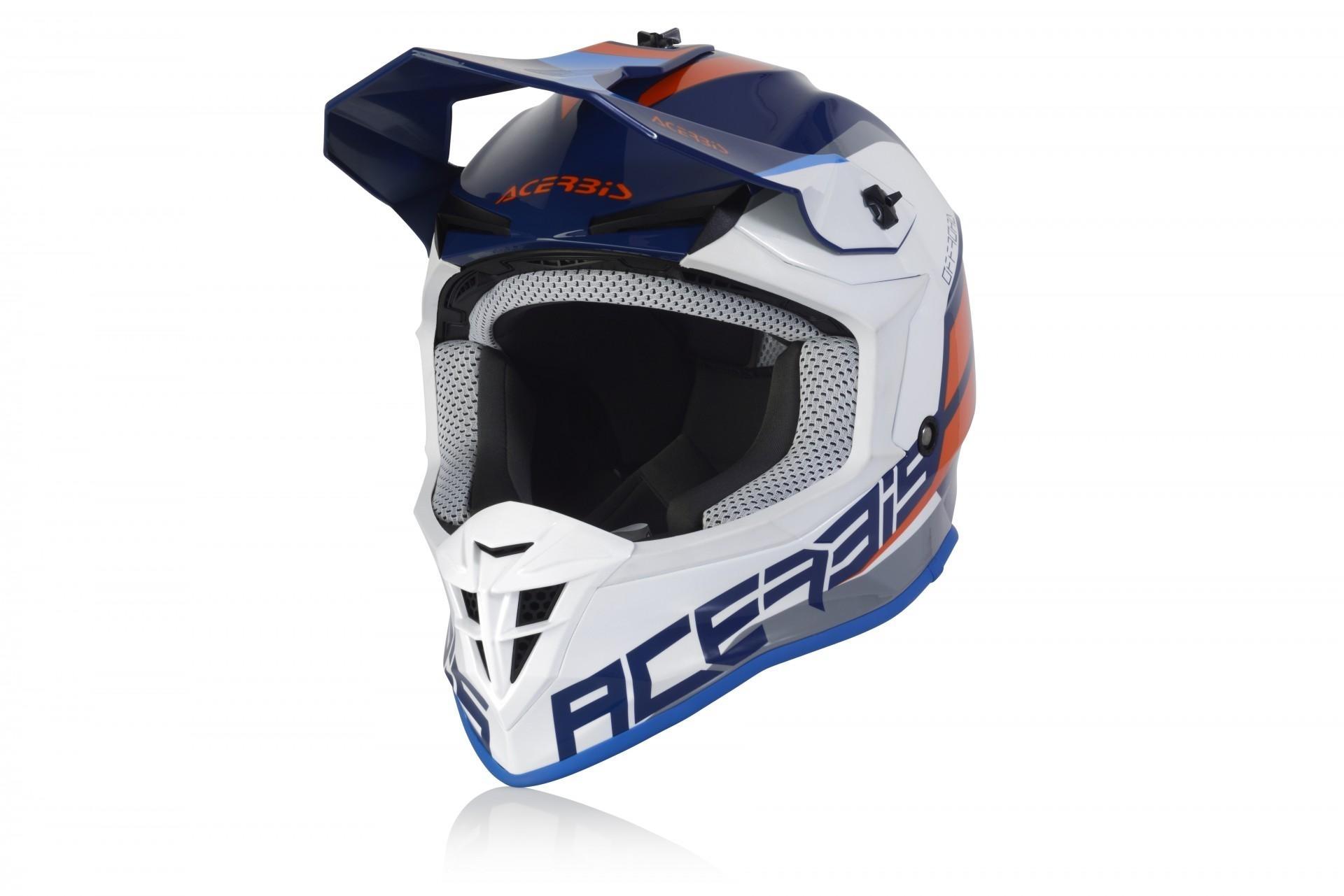 Casco Acerbis Linear azul-blanco talla M