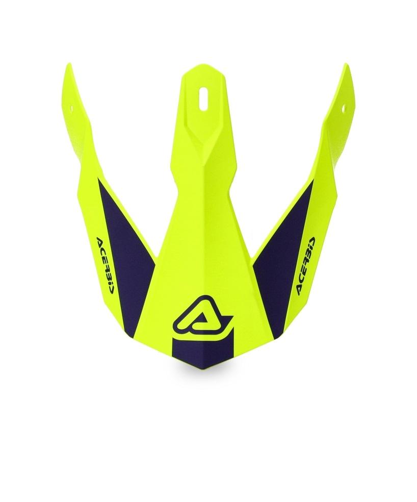 Visera casco Acerbis Linear amarillo y azul