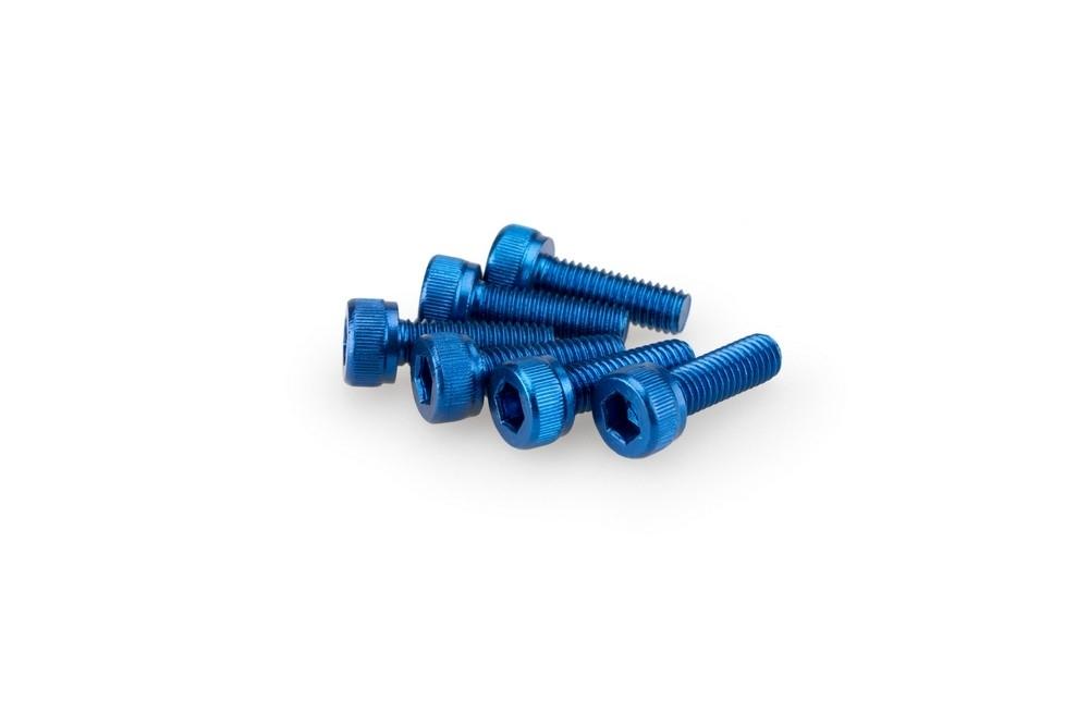 Blister 6 Tornillos allen M5X15MM. c/azul