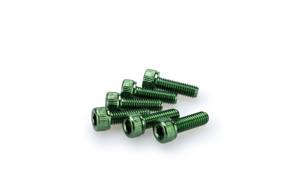 Blister 6 Tornillos allen M5X15MM. c/verde