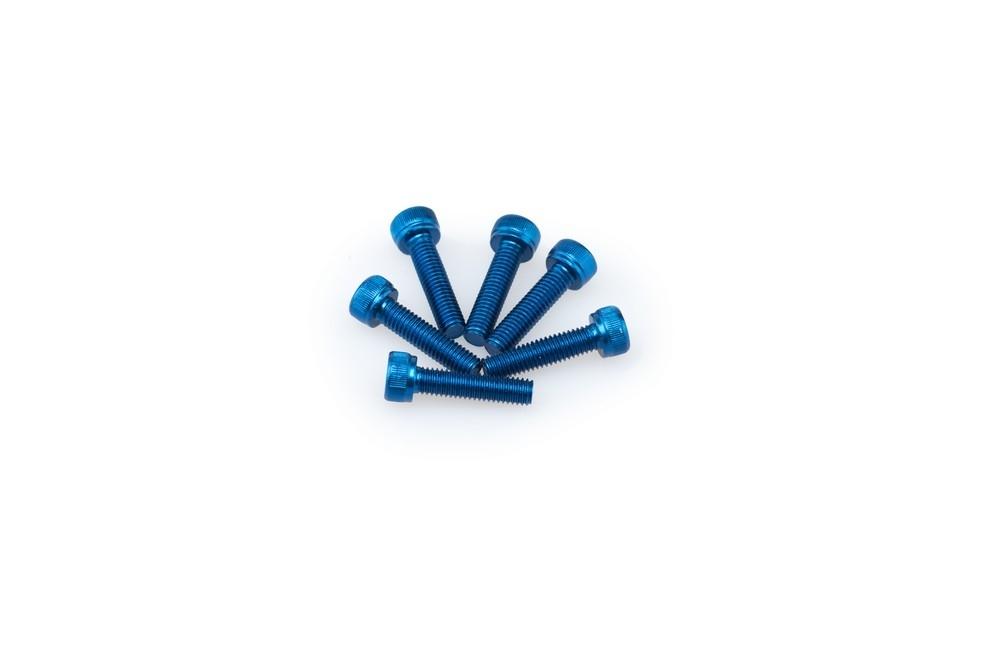 Blister 6 Tornillos allen M5X20MM. c/azul