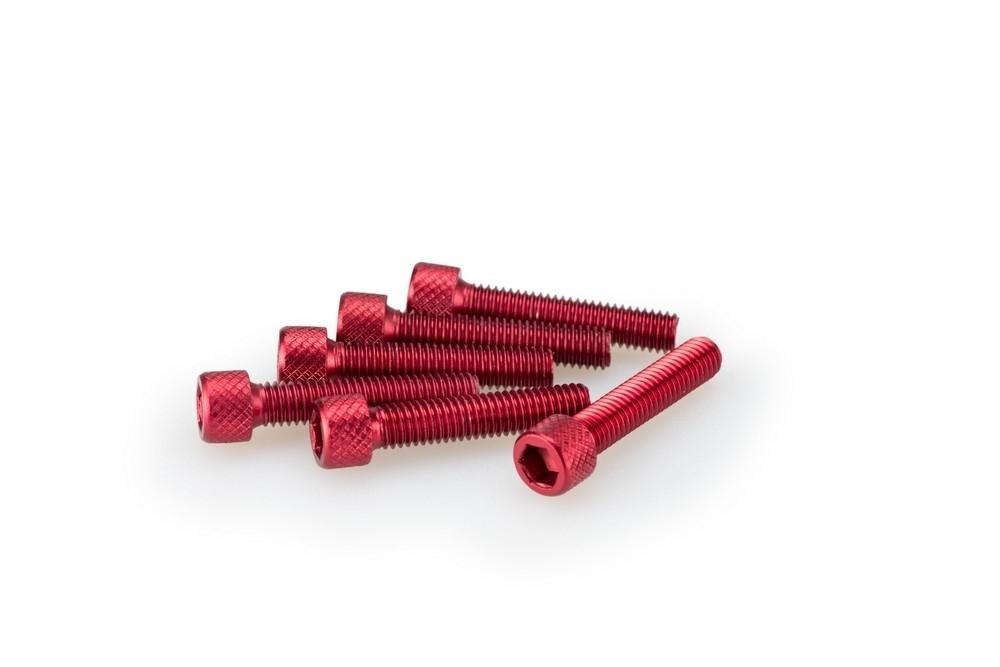 Blister 6 Tornillos allen M6X30MM. c/rojo