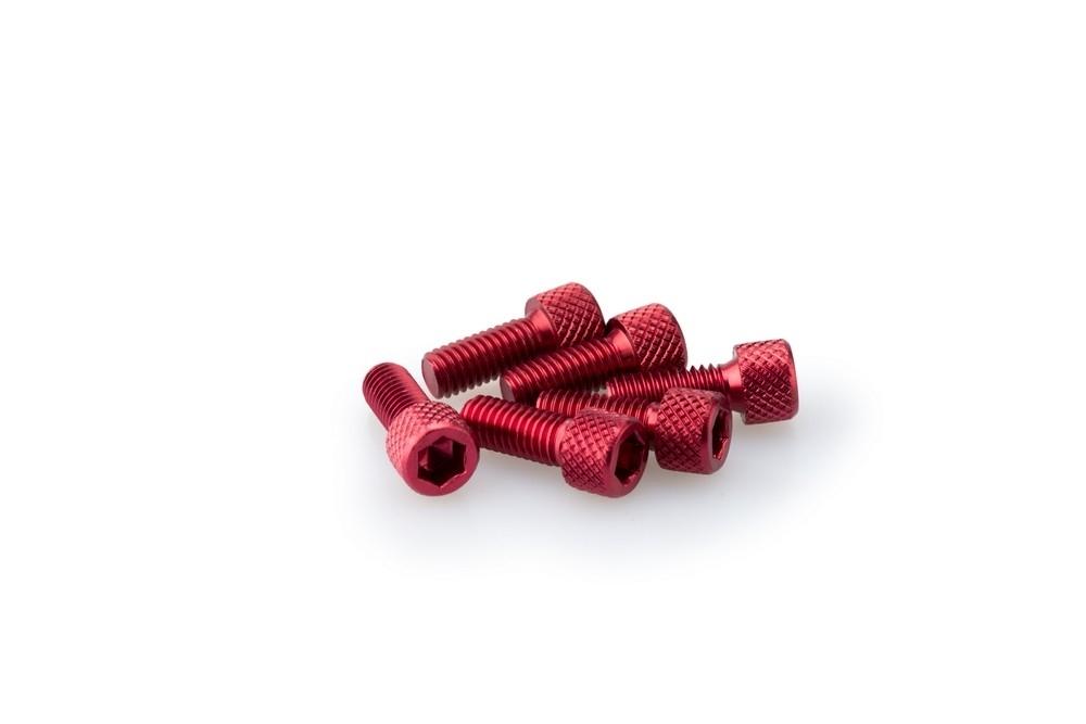 Blister 6 Tornillos allen M6X15MM. c/rojo