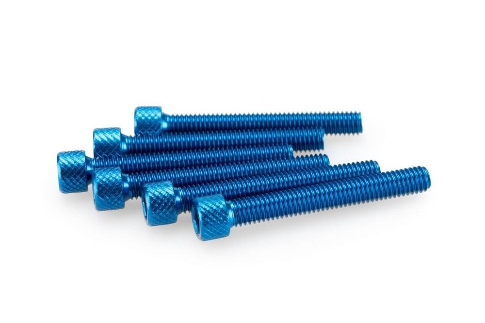 Blister 6 Tornillos allen M6X45MM. c/azul