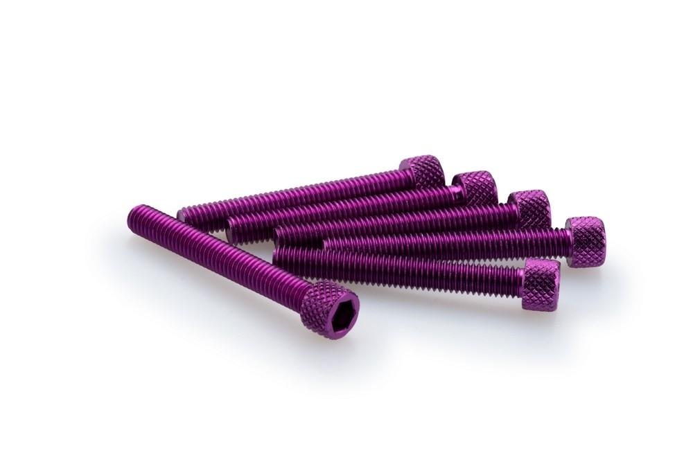 Blister 6 Tornillos allen M6X45MM. c/lila