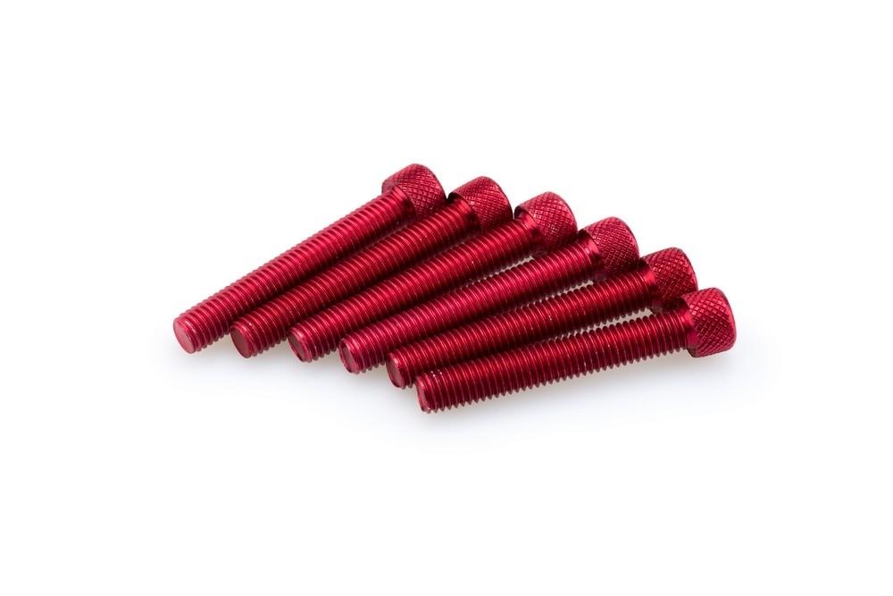 Blister 6 Tornillos allen M8X50MM. C/rojo