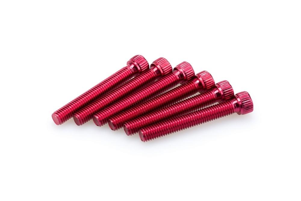 Blister 6 Tornillos allen M8X55MM. C/rojo