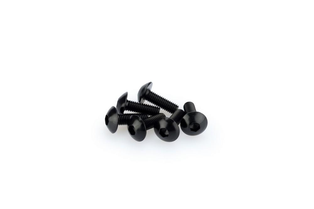 Blister 6 Tornillos Abombado M5X15MM. C/negro