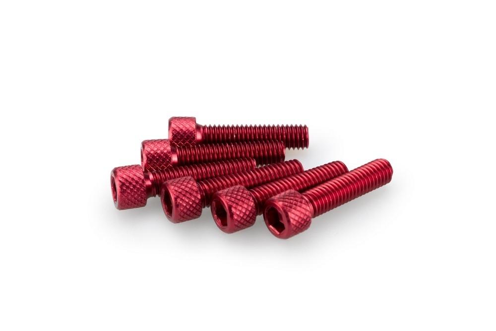 Blister 6 Tornillos allen M6X25MM. C/rojo