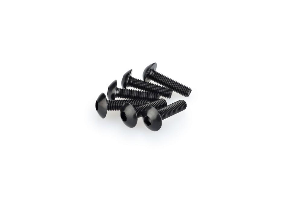 Blister 6 Tornillos Abombado M5X20MM. C/negro