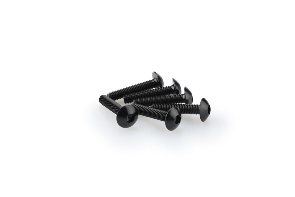 Blister 6 Tornillos Abombado M5X25MM. C/negro