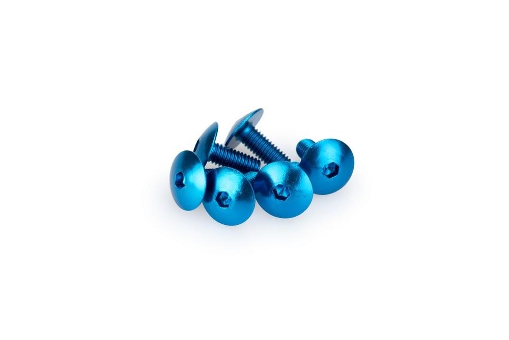 Blister 6 Tornillos Abombado M6X15MM. C/azul