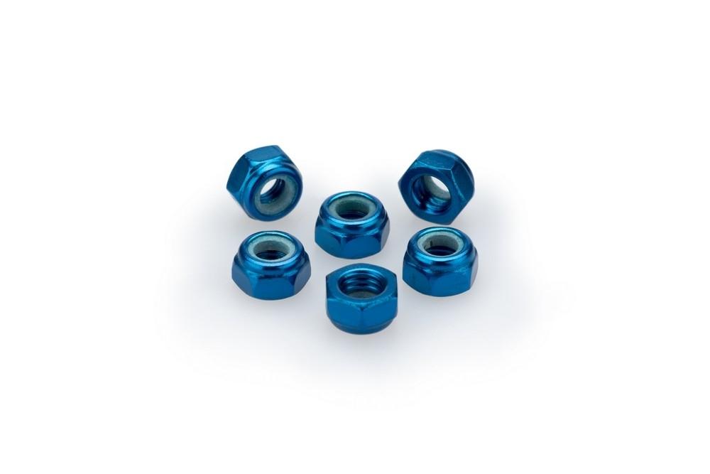 Blister 6 tuercas autoblocante M5 c/azul