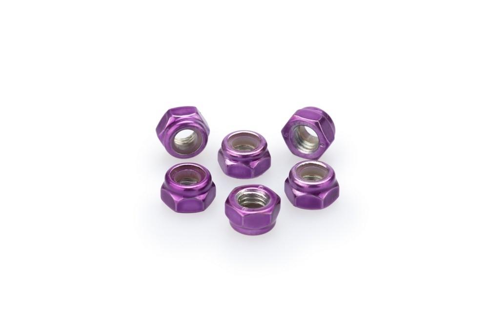 Blister 6 tuercas autoblocante M5 c/lila