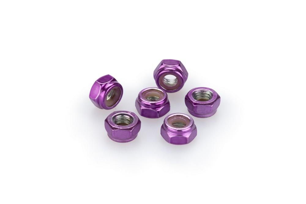 Blister 6 tuercas autoblocante M6 c/lila