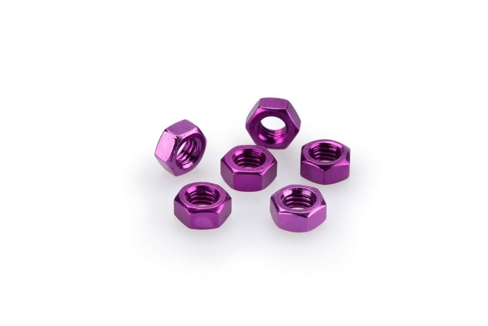 Blister 6 tuercas M6 c/lila