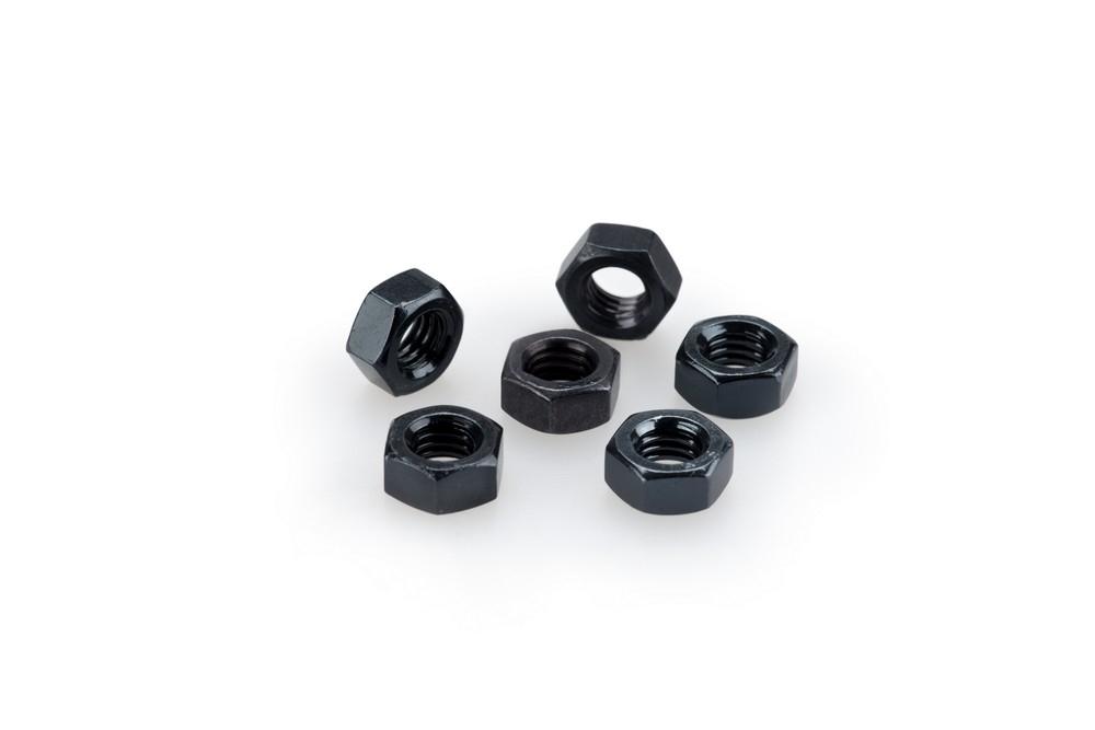 Blister 6 tuercas M6 c/negro