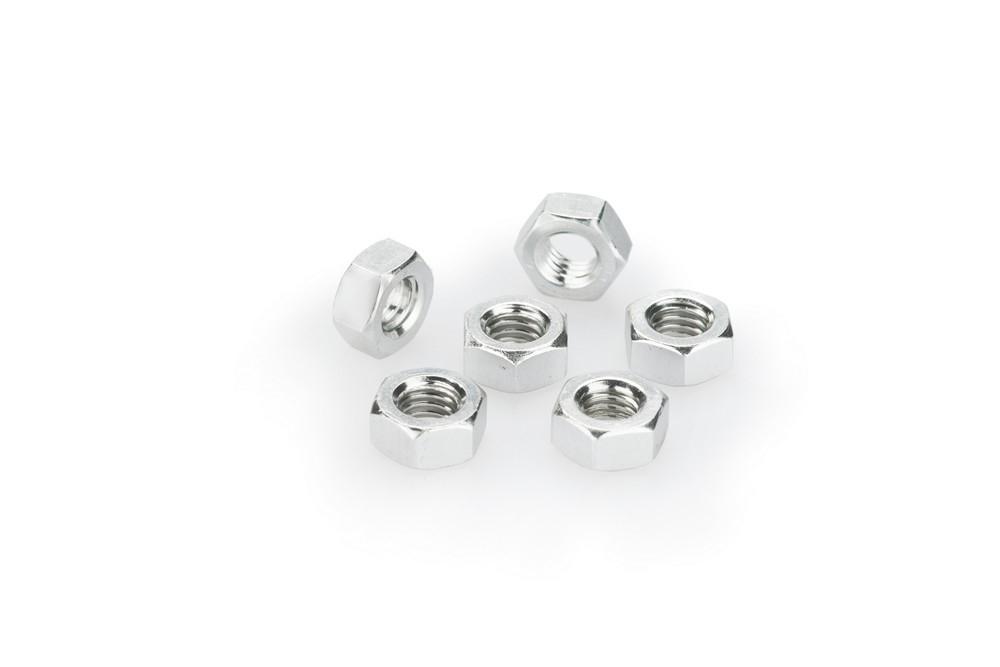 Blister 6 tuercas M6 c/plata