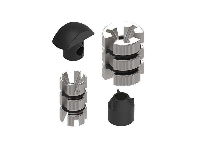 Juego de separadores para el soporte de la columna de direccion QUAD LOCK