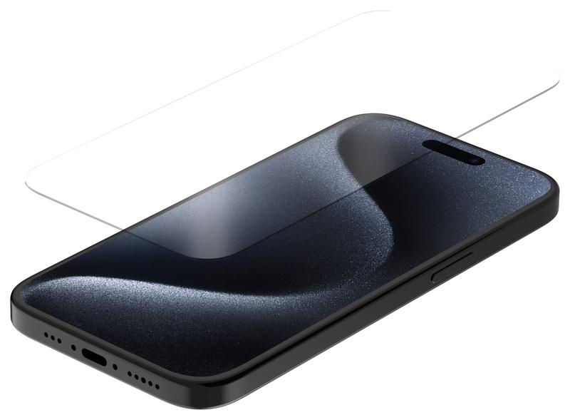 Protector de pantalla de vidrio templado QUAD LOCK - iPhone 15 / 15 Pro