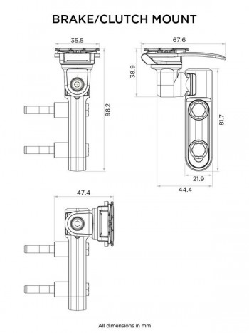 QUAD LOCK Soporte bomba freno / embrague