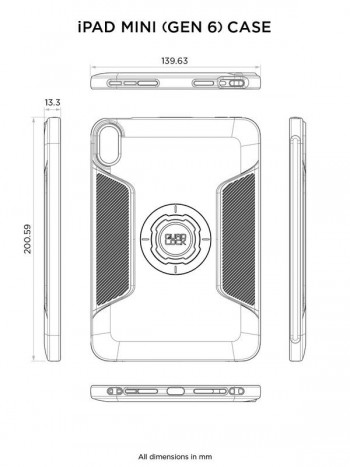 Funda QUAD LOCK - iPad mini (6th Gen)