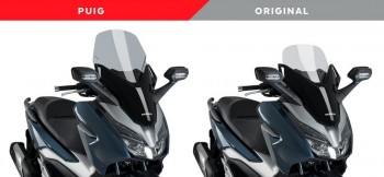 Parabrisas Honda Forza 125 2015-2020, Forza 3002018-2020 Puig V-Tech line Touring ahumado