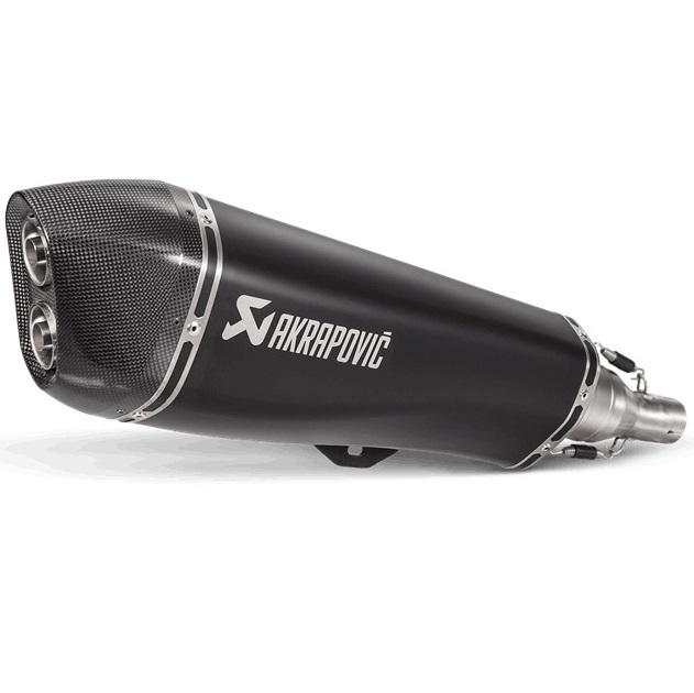 Silencioso escape Piaggio MP3 500 Eu4 Akrapovic negro