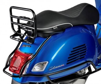 Parrilla portaequipajes Vespa GTS , Super , GTV plegable negra mate