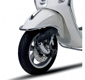 Defensa protectora guardabarros delantero Vespa Primavera 50/125 hasta 2017 cromada