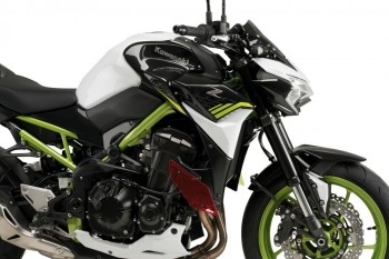 Alerones downforce laterales naked Kawasaki Z900 2020-2024 rojos