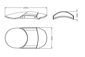 Guardabarros delantero en aluminio fresado Indian Scout Bobber 2018-2024