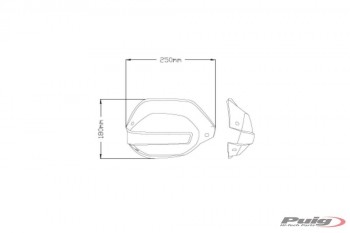 Extensiones paramanos original Triumph Tiger 850 Sport 2020-2024, Tiger 900 /GT 2020-2024 ahumadas