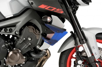 Alerones downforce laterales naked Yamaha MT-09 /SP 2017-2020 azules