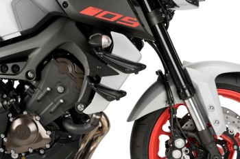 Alerones downforce laterales naked Yamaha MT-09 /SP 2017-2020 rojos