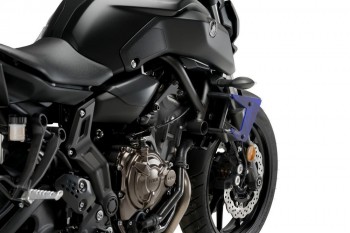 Alerones downforce laterales naked Yamaha MT-07 2018-2020 azules