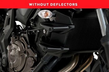 Alerones downforce laterales naked Yamaha MT-07 2018-2020 negros