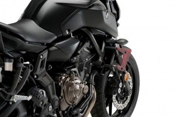 Alerones downforce laterales naked Yamaha MT-07 2018-2020 rojos