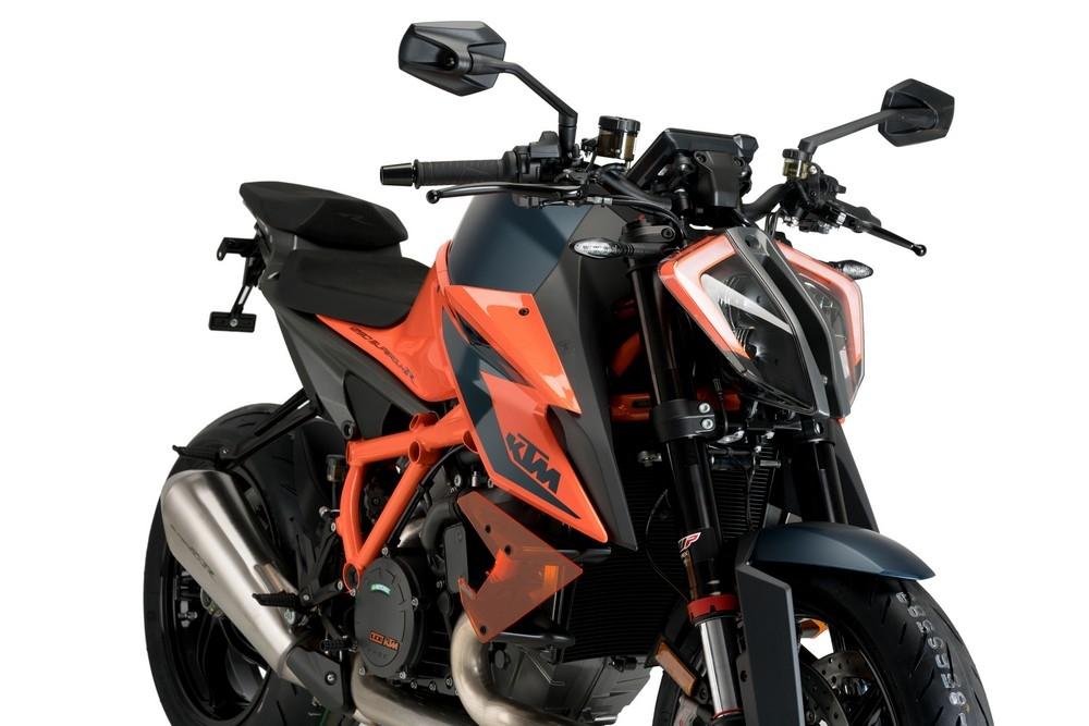 Alerones downforce laterales naked KTM 1290 SuperDuke R 2020-2024 naranjas