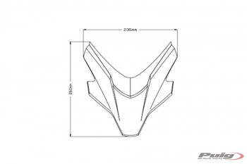 Cupula Yamaha MT-07 2021-2024 Puig New Generation Sport Plus negra