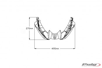 Quilla carenado Yamaha MT-09 2021-2024, Tracer 9 2021-2024 negro mate