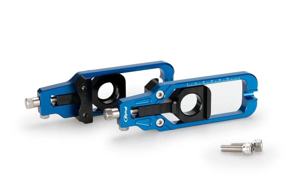 Tensores cadena aluminio CNC Suzuki GSX-R 600/750 2011-2016 azules