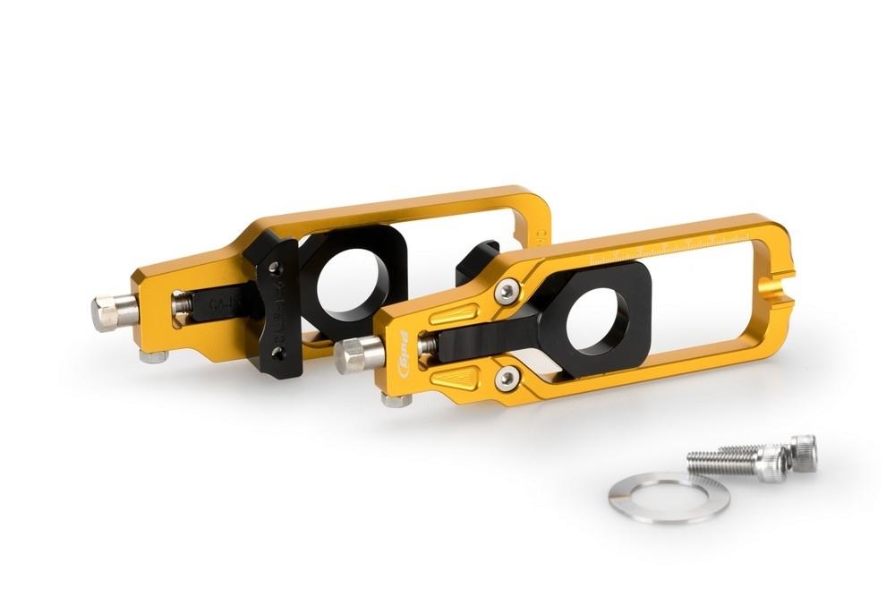 Tensores cadena aluminio CNC Suzuki GSX-R 1000 2009-2016 color oro